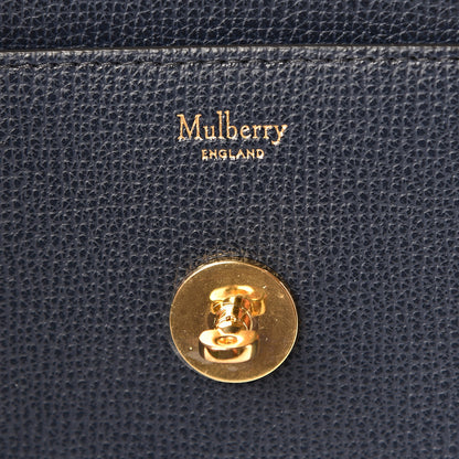 Mulberry Cross Grain Calfskin Small Darley Bright Navy 8 of 8