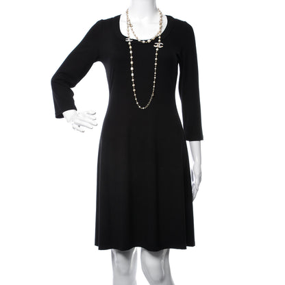 Chanel Crystal Pearl CC Long Necklace Gold 2 of 6