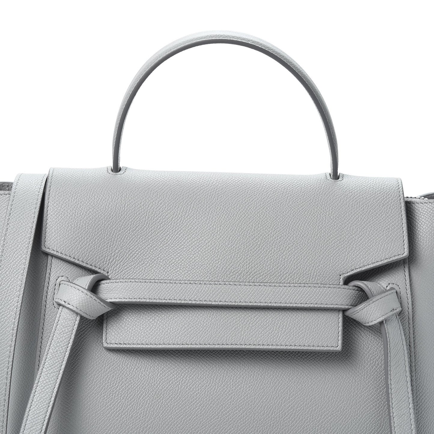 Grained Calfskin Micro Belt Bag Cloud