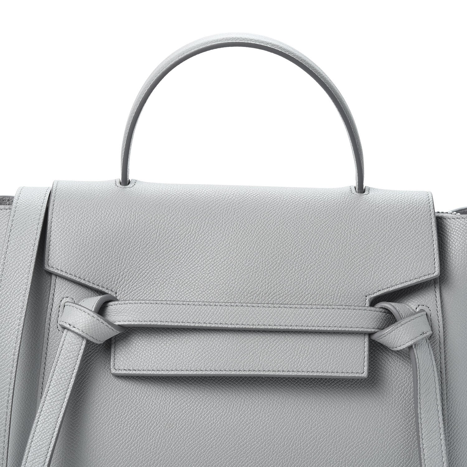 Celine Grained Calfskin Micro Belt Bag Cloud 8 of 9