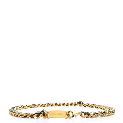Chanel Lambskin Chain 31 Rue Cambon Medallion Belt Gold Black 1 of 7