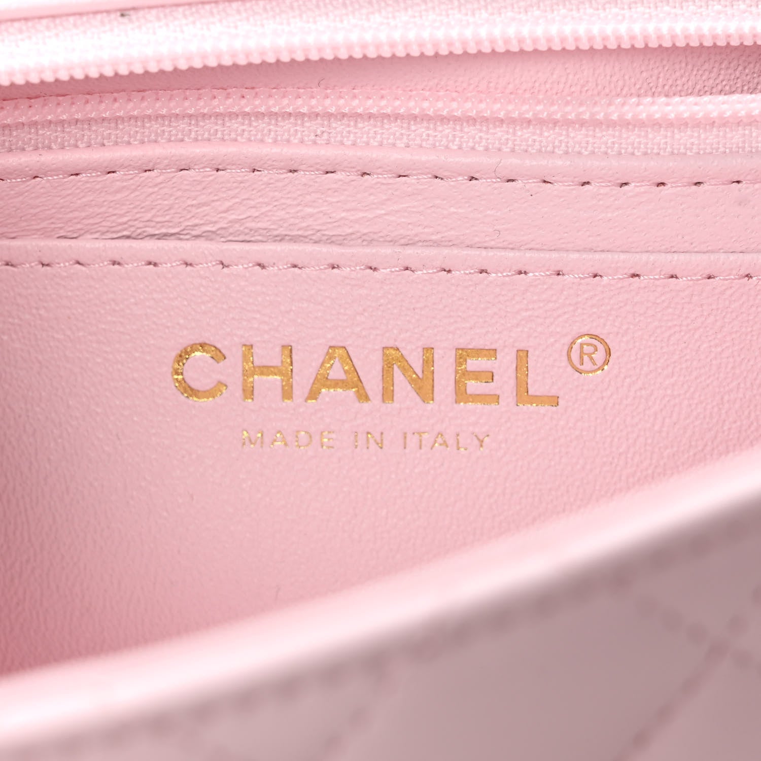 Chanel Lambskin Quilted Mini Top Handle Rectangular Flap Light Pink 6 of 10