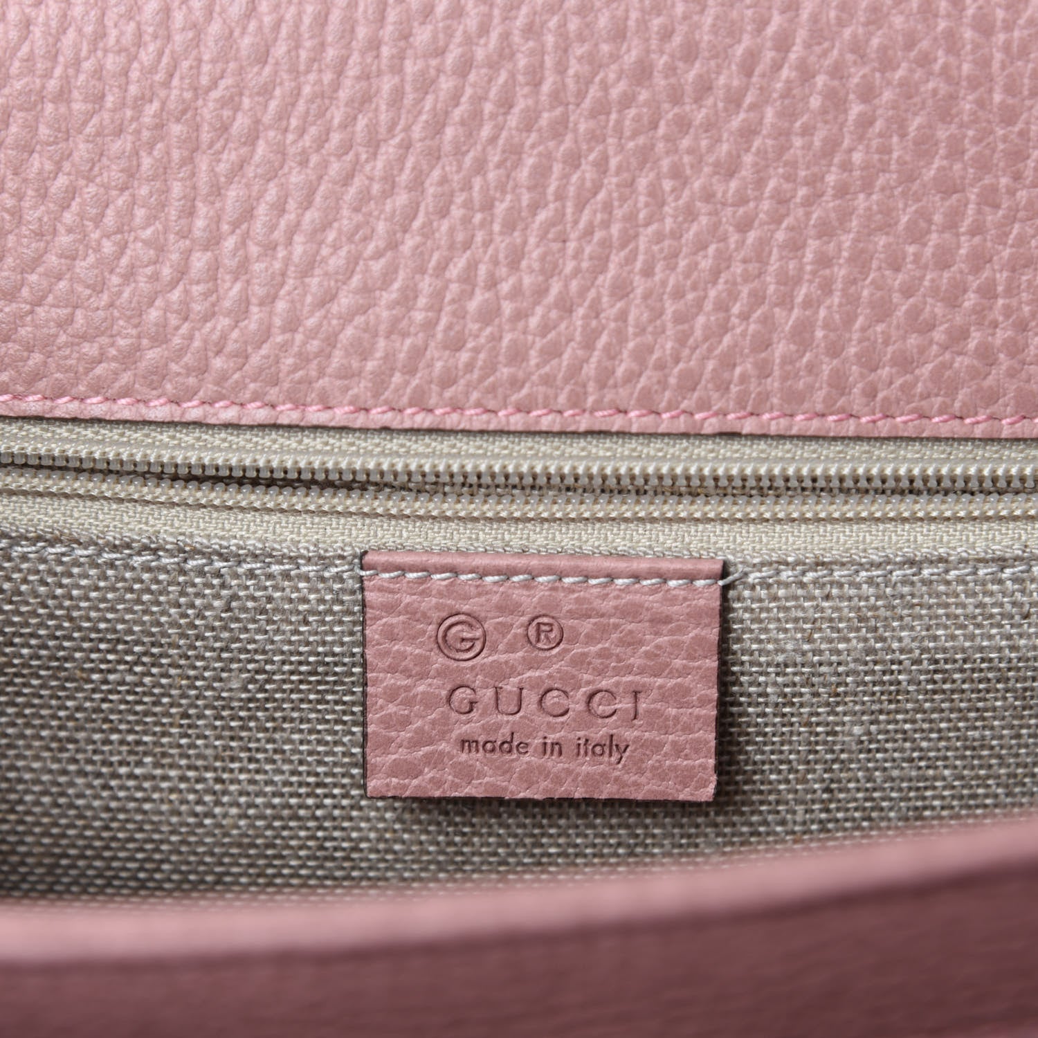 Gucci Dollar Calfskin Interlocking G Shoulder Bag Soft Pink 8 of 10