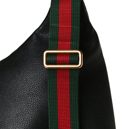 Gucci Grained Calfskin Logo Belt Bag Black 11 of 12