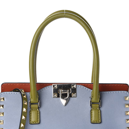 Valentino Garavani Vitello Colorblock Rockstud Double Handle Tote Multicolor 13 of 13