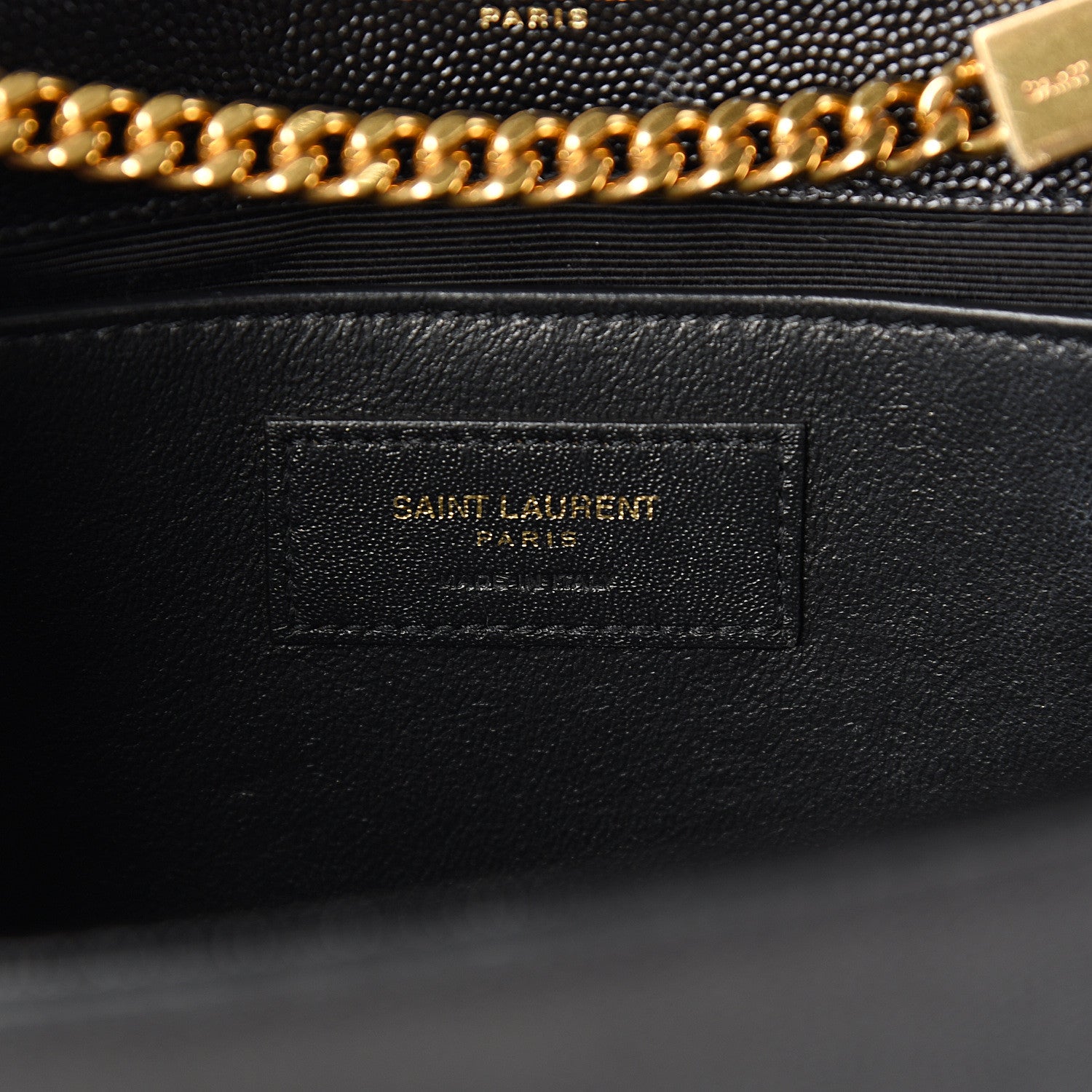 Saint Laurent Grain De Poudre Medium Classic Monogram Kate Satchel Black 5 of 10