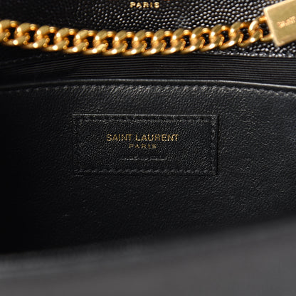Saint Laurent Grain De Poudre Medium Classic Monogram Kate Satchel Black 5 of 10