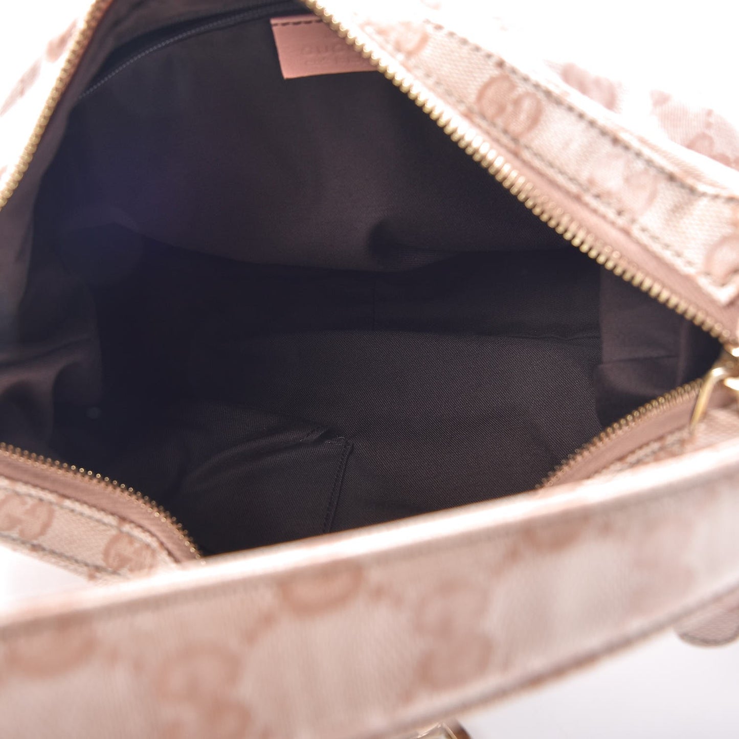 Crystal Monogram Web Hobo Blush