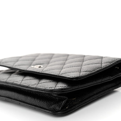 Chanel Caviar Quilted Wallet on Chain WOC Black 11 of 12