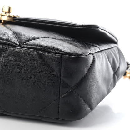 Chanel Lambskin Quilted Medium Chanel 19 Flap Black 9 of 9