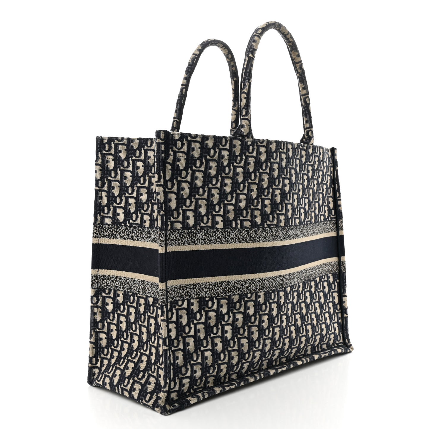 Oblique Large Book Tote Blue Multicolor