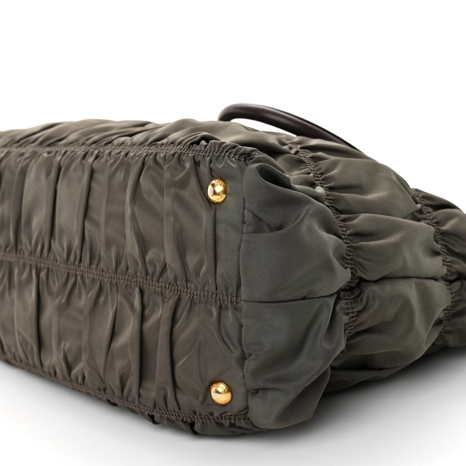 Prada Tessuto Nylon Gaufre Tote Militare 9 of 12