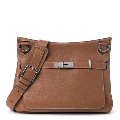 Hermes Taurillon Clemence Jypsiere 34 Gold 1 of 6