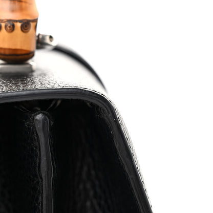 Gucci Dollar Calfskin Crystal Web Medium Dionysus Bamboo Top Handle Bag Black Black Diamond 12 of 13