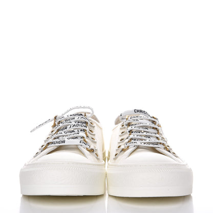Christian Dior Canvas Walk'n Dior Low Top Sneakers 37.5 White 2 of 8