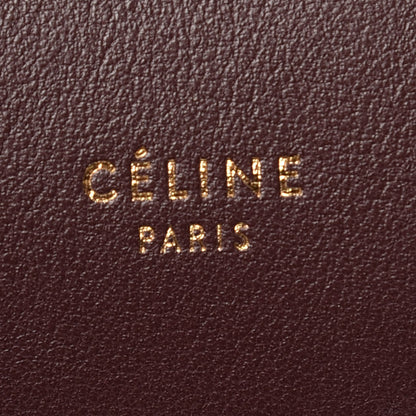 Celine Lambskin Small Soft Cube Satchel Burgundy 9 of 9