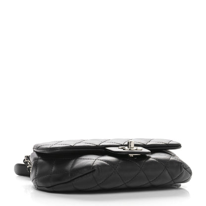 Chanel Calfskin Quilted CC Uniform Flap Belt Bag Black 4 of 11