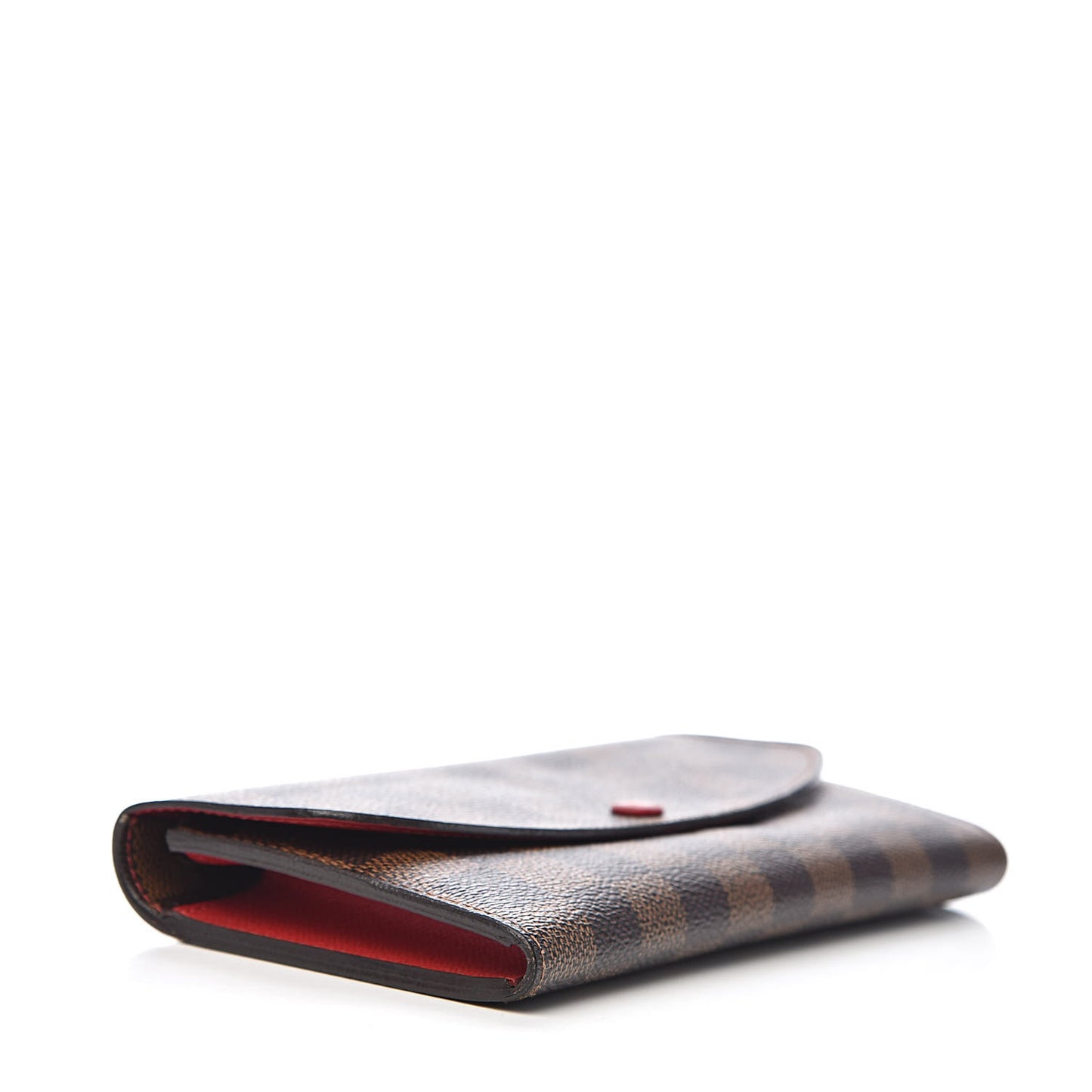 Damier Ebene Emilie Wallet Red