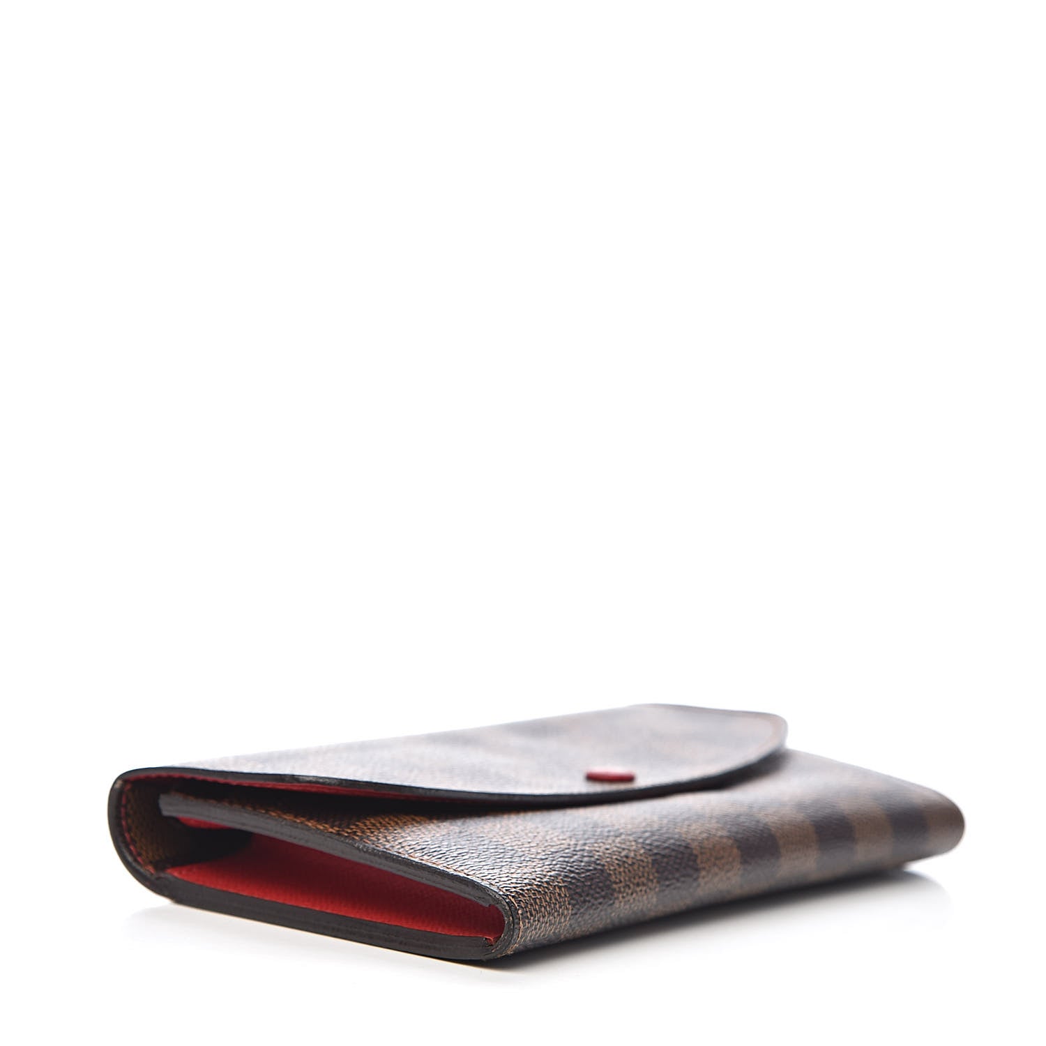 Louis Vuitton Damier Ebene Emilie Wallet Red 4 of 8