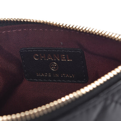 Chanel Aged Calfskin Charm Quilted Small Reissue Cosmetic Case Black 6 of 8