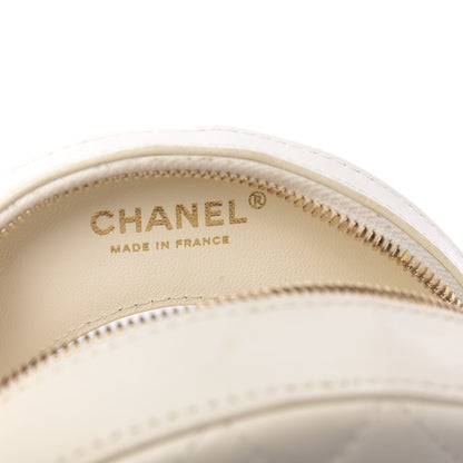Chanel Lambskin Coco Lifesaver Round Bag Pink White 6 of 13