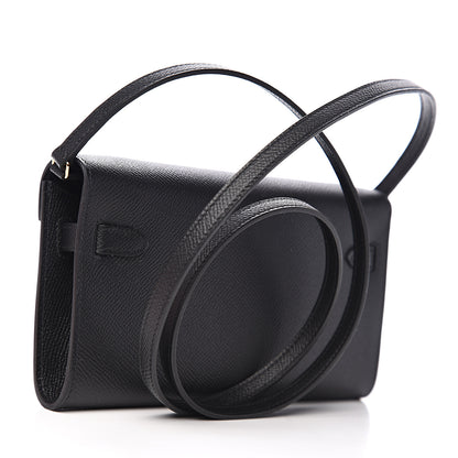 Hermes Epsom Kelly Wallet To Go Black 2 of 10
