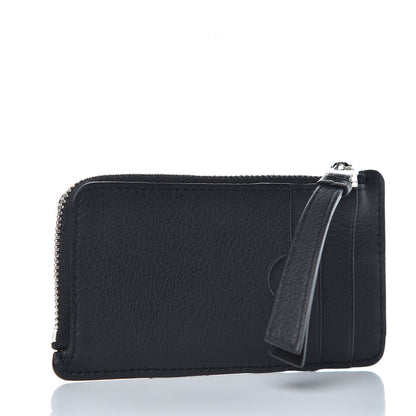 Loewe Calfskin Puzzle Colorblock Coin Card Holder Wild Rose Raspberry 3 of 8