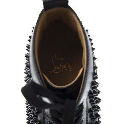 Christian Louboutin Calfskin Mens Louis Spikes Flat Sneakers 43 Black 6 of 8