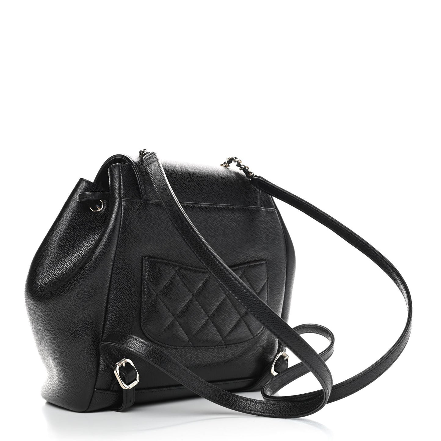 Caviar Quilted Business Affinity Backpack Black