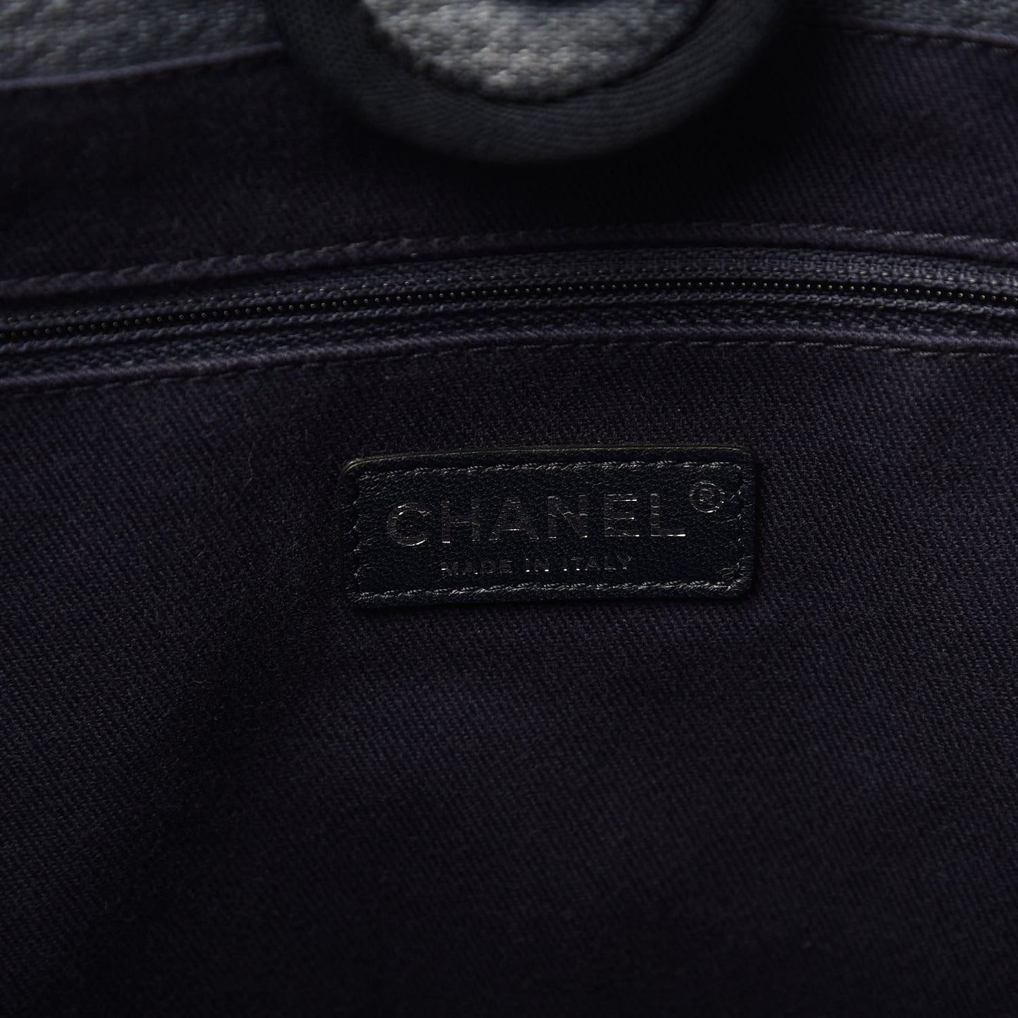 Canvas Small Deauville Tote Blue