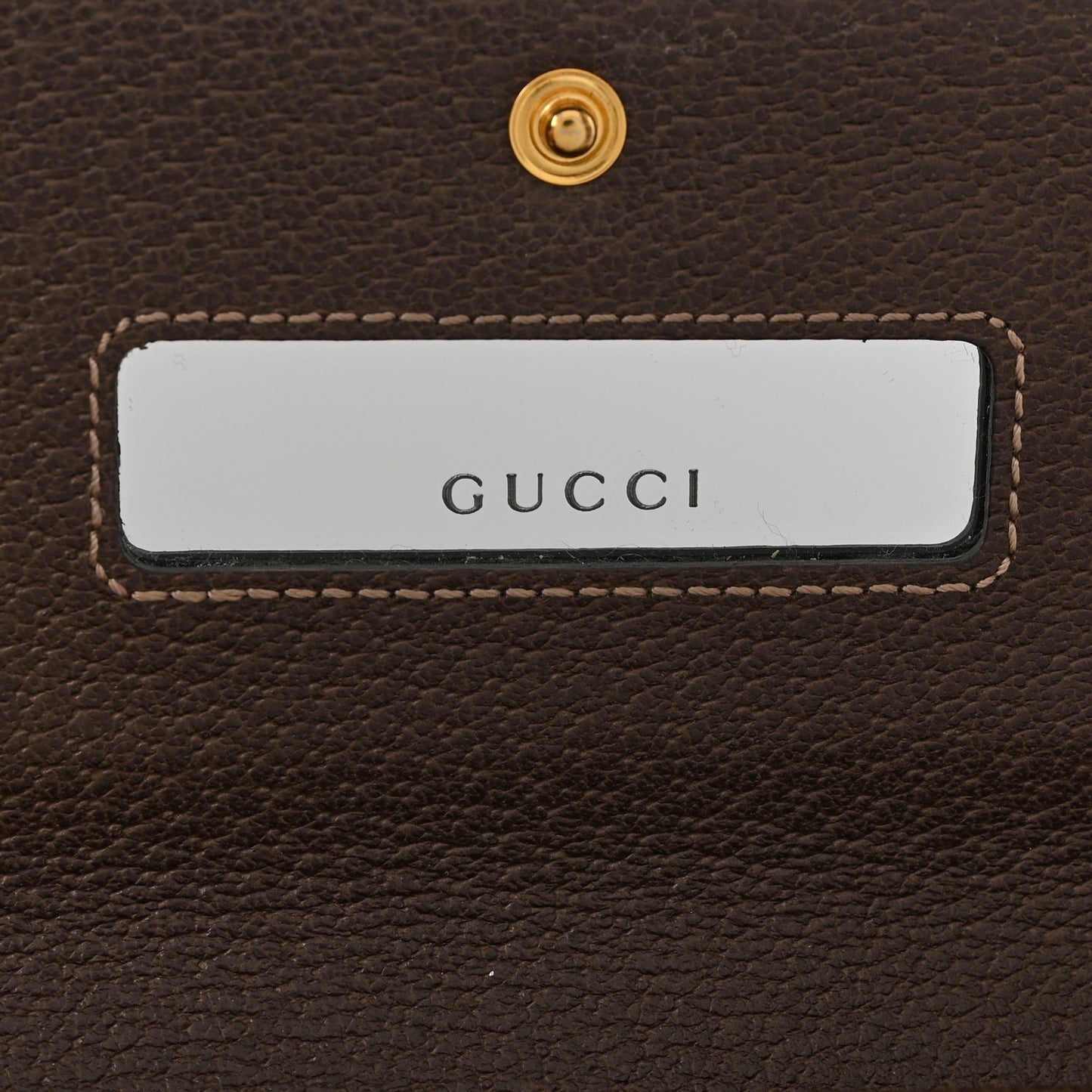 GG Supreme Monogram Web Ophidia Wallet On Chain Brown