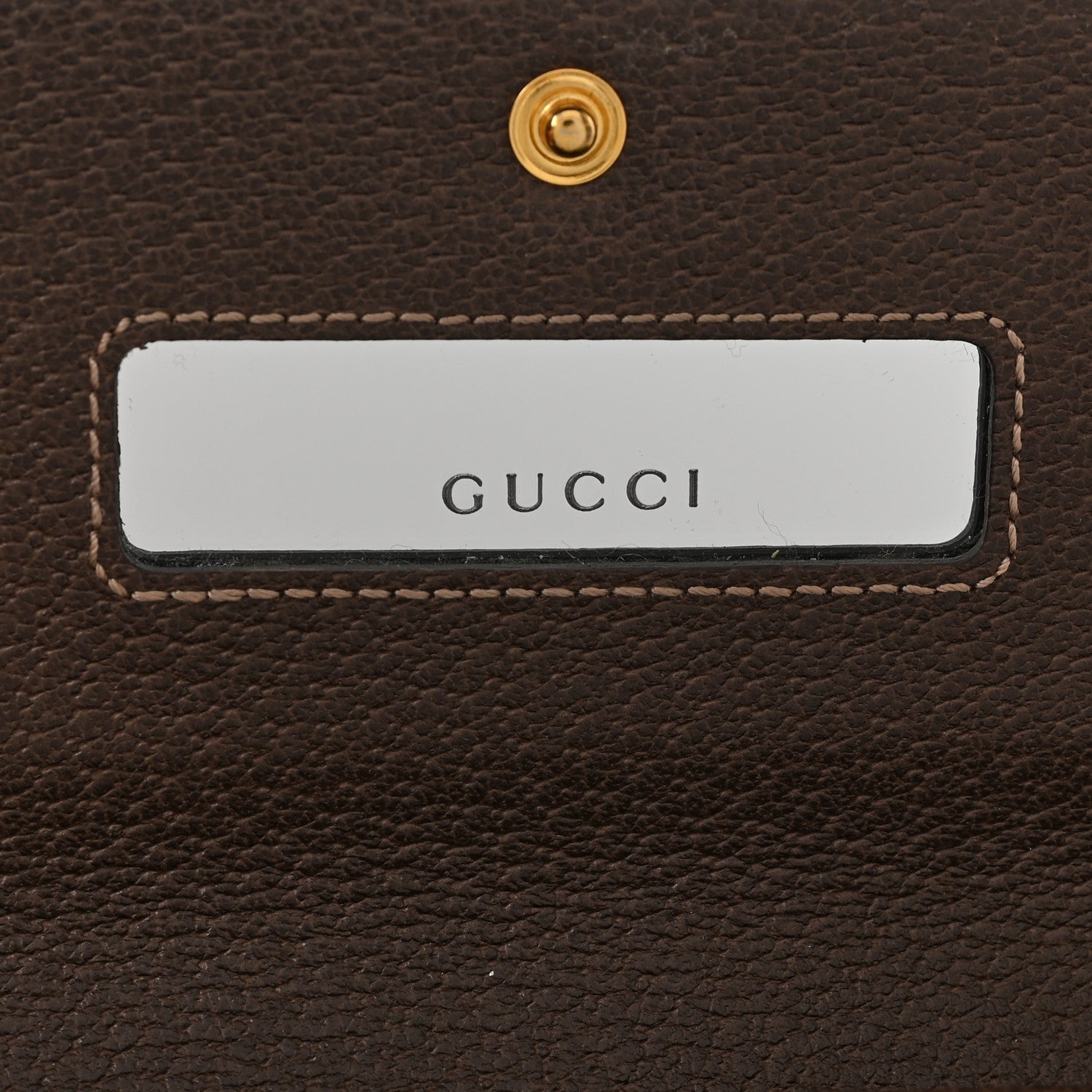 Gucci GG Supreme Monogram Web Ophidia Wallet On Chain Brown 7 of 9