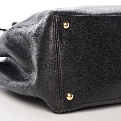 Chanel Calfskin Cerf Executive Shopper Tote Black 8 of 13