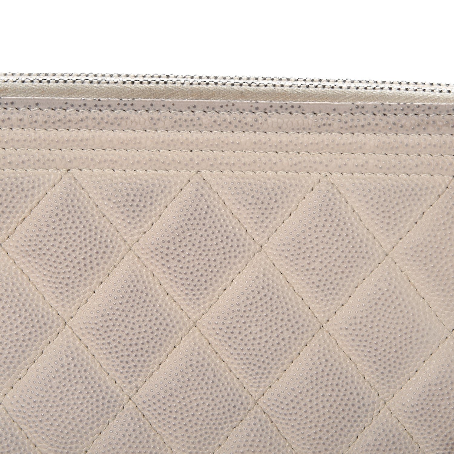 Chanel Caviar Quilted Small Boy Clutch With Chain Ivory 13 of 14