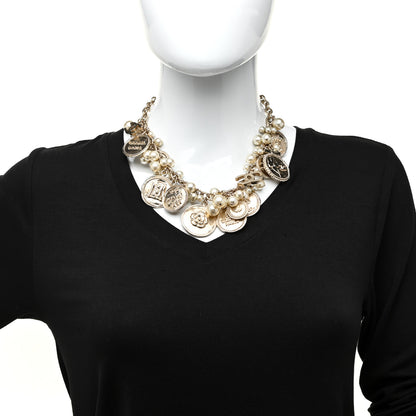 Chanel CC Medallion 100 Anniversary Chain Necklace Gold 2 of 4