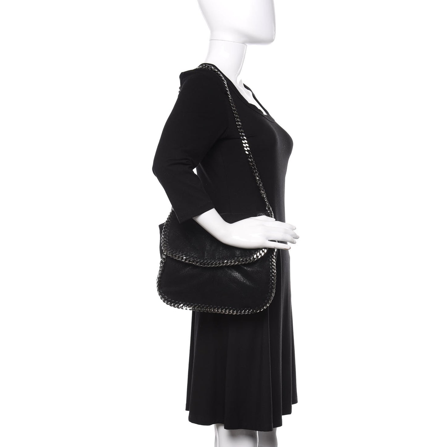 Shaggy Deer Falabella Shoulder Bag Black