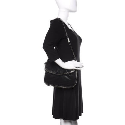 Stella McCartney Shaggy Deer Falabella Shoulder Bag Black 2 of 9