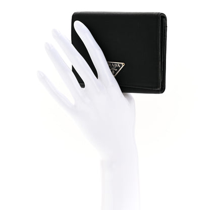 Prada Tessuto Nylon Tri-Fold Compact Wallet  Black 4 of 24