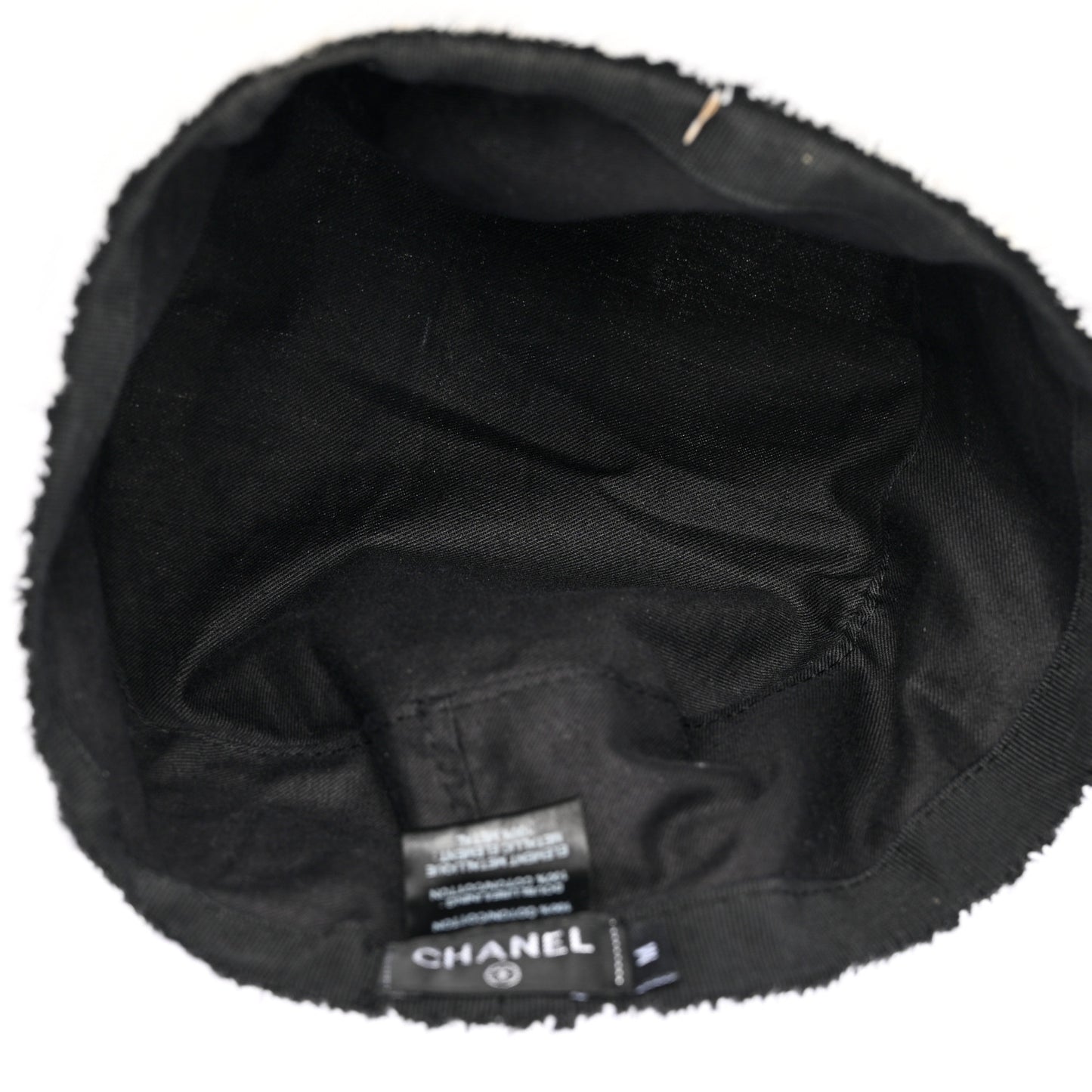 Terry Cloth CC Bucket Hat M White