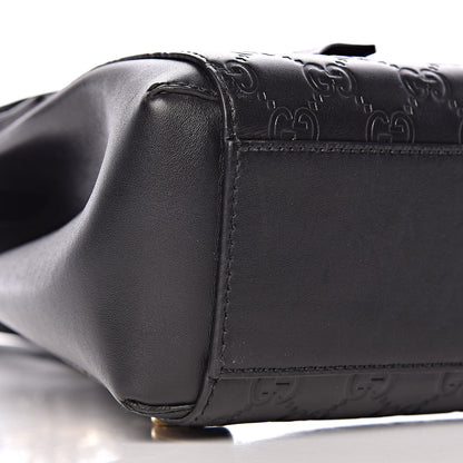 Gucci Guccissima Signature Padlock Backpack Black 8 of 9
