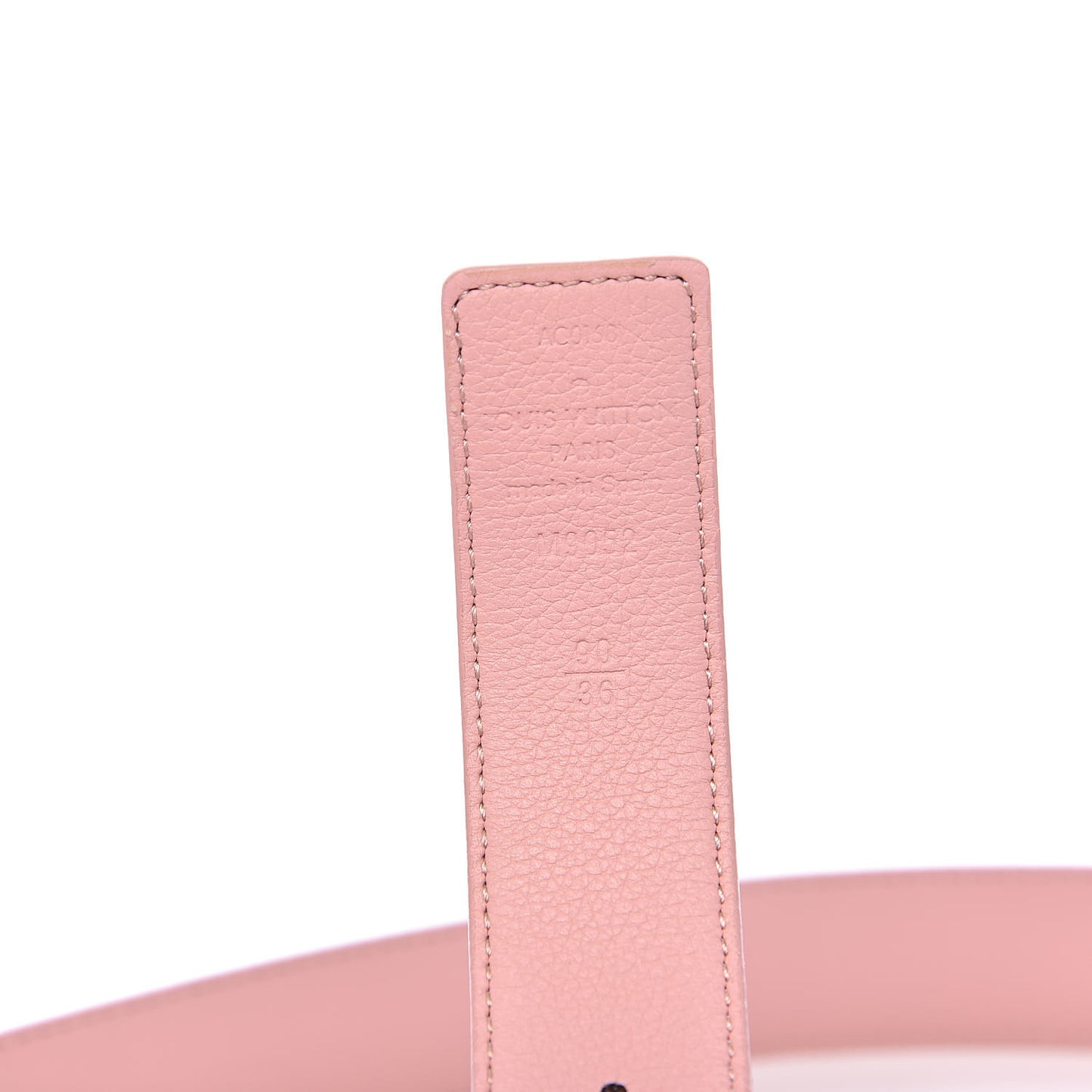 Calfskin Monogram 30mm LV Initiales Reversible Belt 90 36 Rose Ballerine