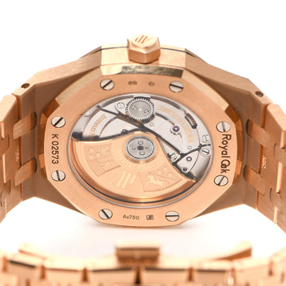 Audemars Piguet 18K Rose Gold Diamond 37mm Royal Oak Automatic Watch 15451OR.ZZ.1256OR.01 4 of 6