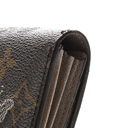 Louis Vuitton Monogram Dentelle Sarah Wallet Silver 11 of 13