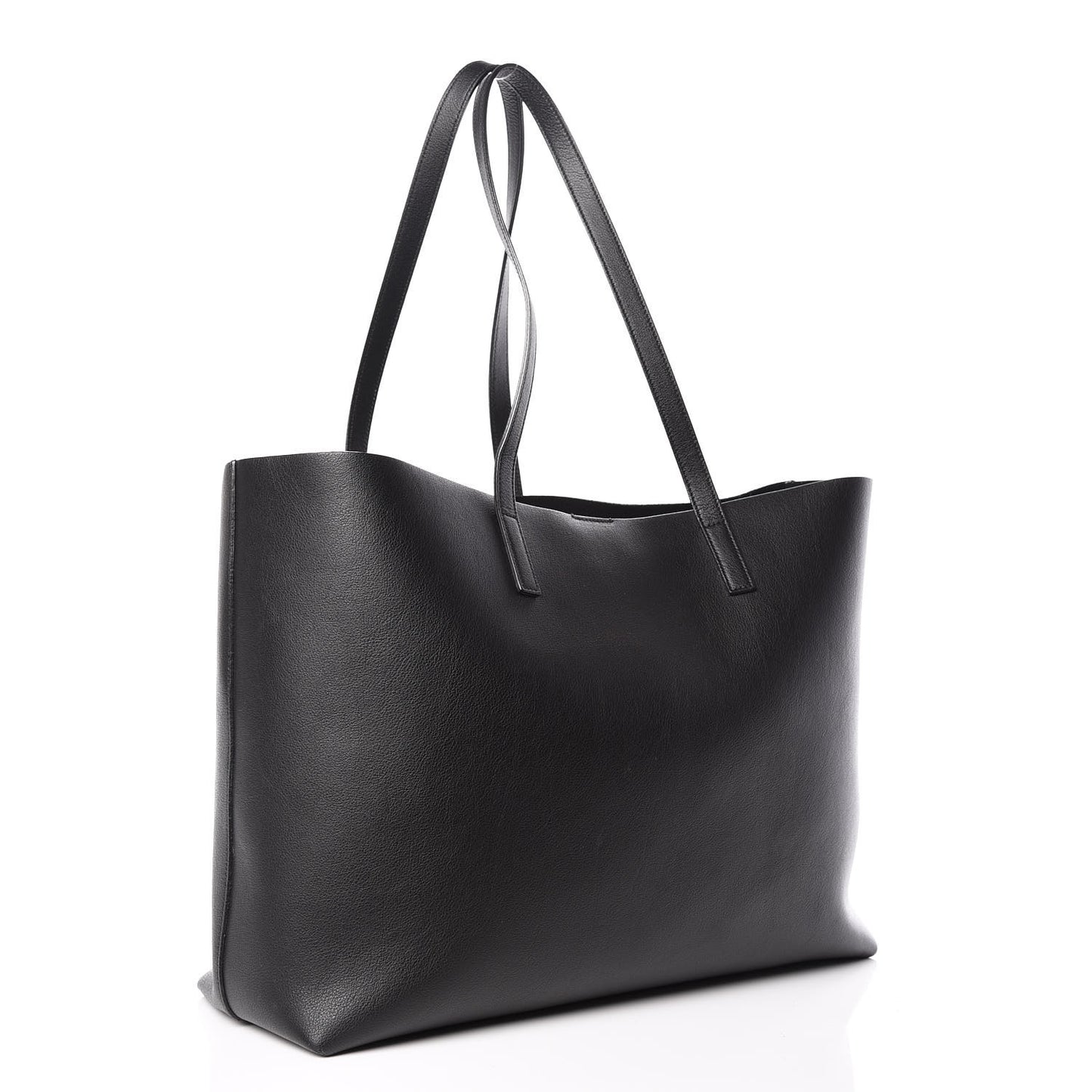 Calfskin Large Shopping Tote Black