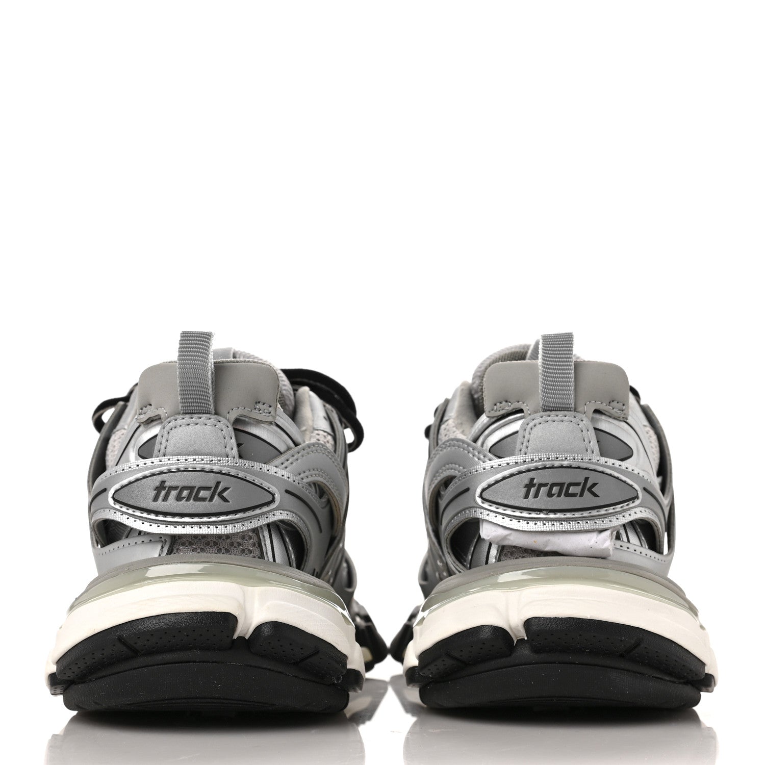 Balenciaga Mesh Nylon Womens Track Sneakers 36 Silver 5 of 7