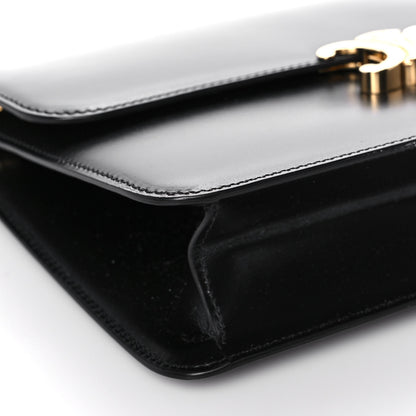Celine Shiny Calfskin Triomphe Clutch Black 7 of 11