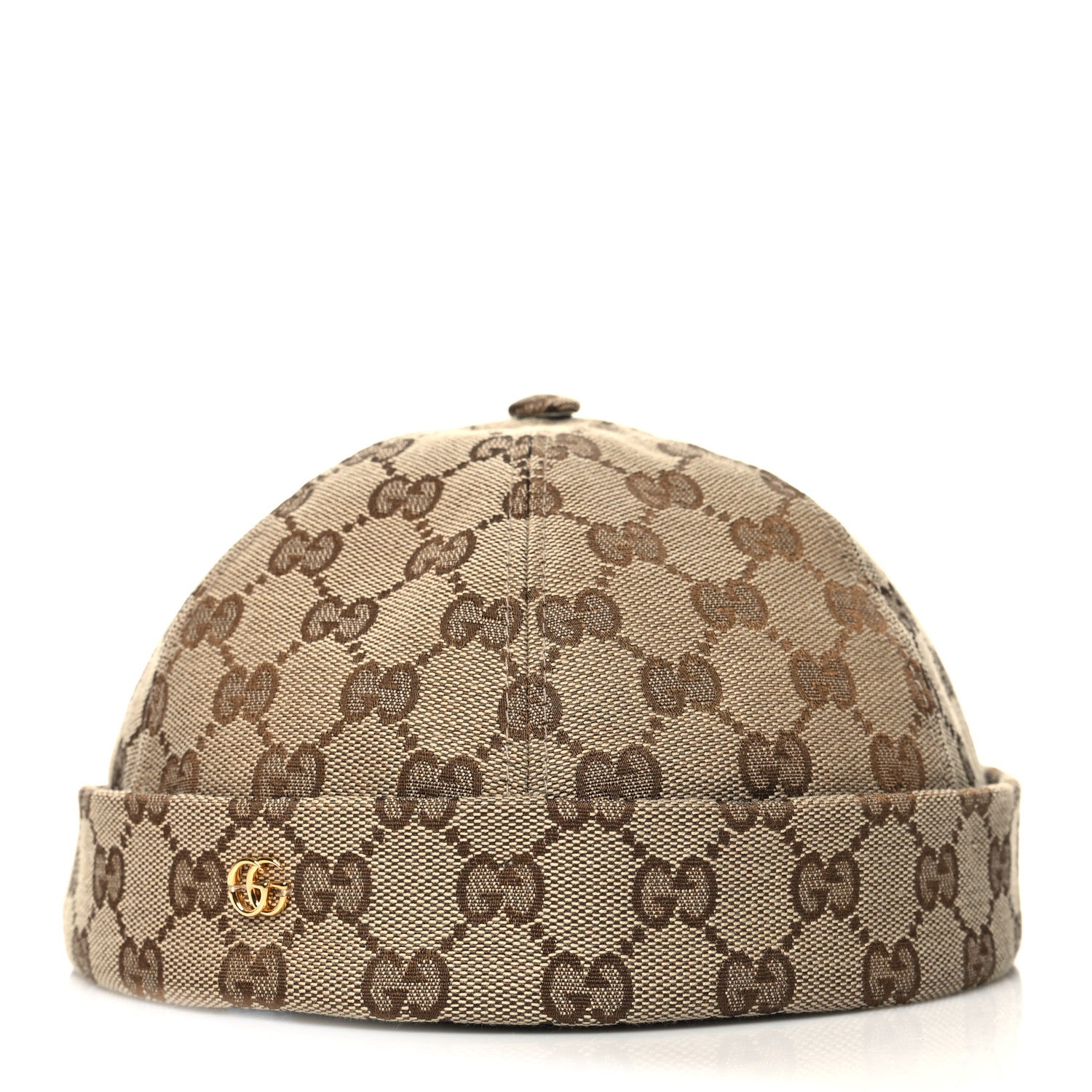 Gucci Monogram GG Hector Beanie 58 Beige Ebony 1350907 – FASHIONPHILE