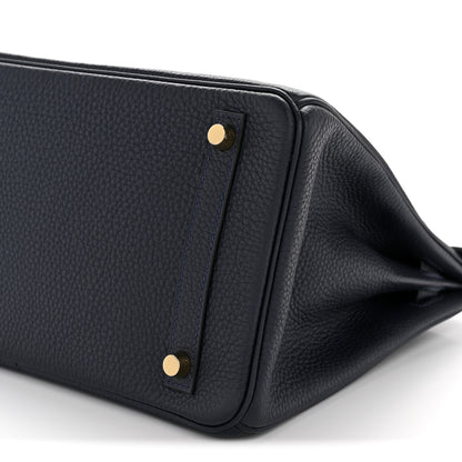 Hermes Togo Birkin 30 Bleu Nuit 10 of 11