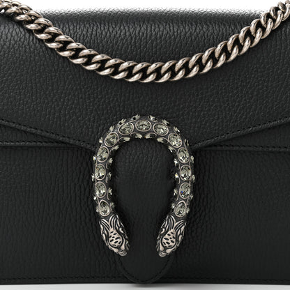 Gucci Pebbled Calfskin Small Dionysus Shoulder Bag Black 8 of 10