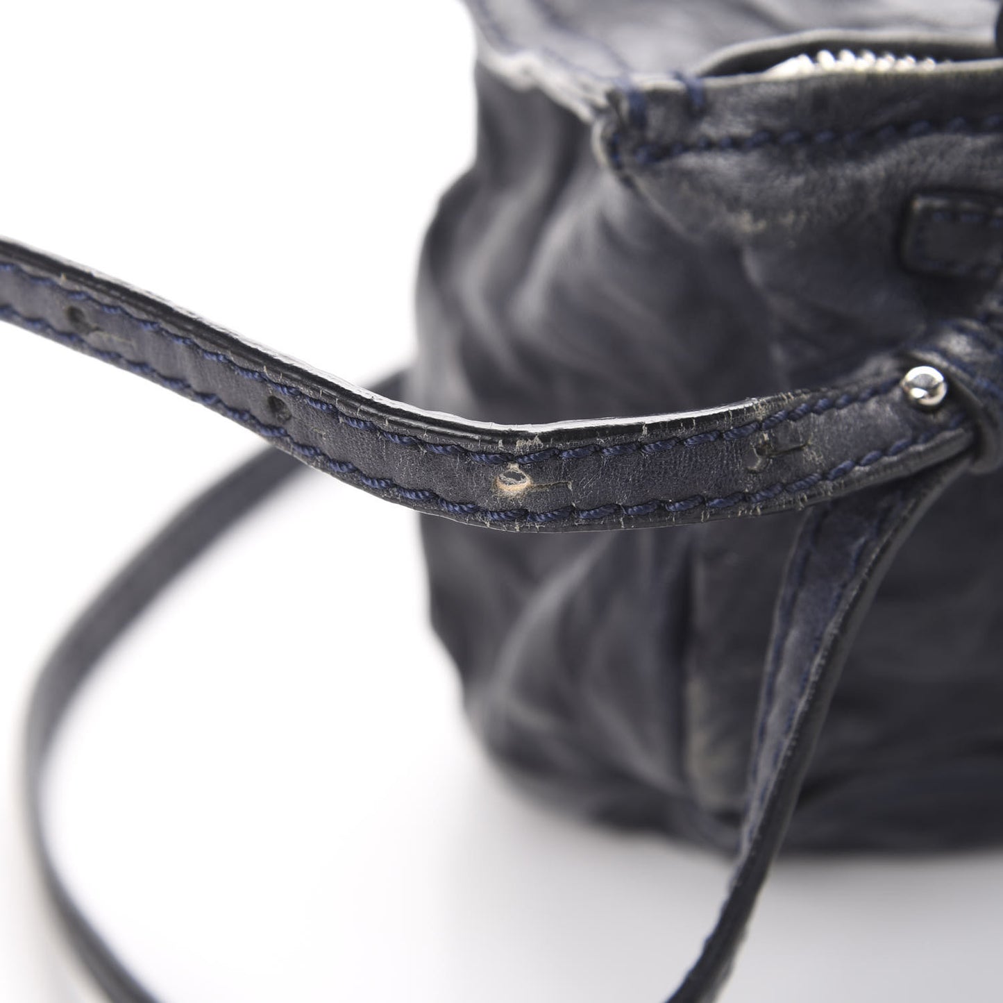 Tumbled Sheepskin Mini Pandora Navy